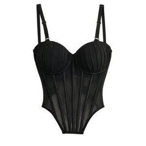 Women's Mesh Corset Lingerie Top