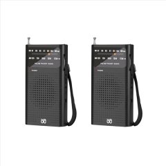 Mini Radio Portable Am/Fm All Band Stereo For Old Man Hiking Camping