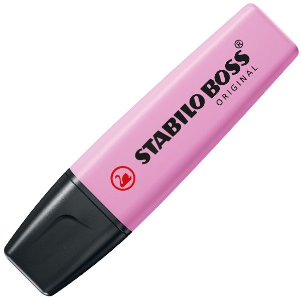 STABILO BOSS Original Highlighter: Pastel Frozen Fuschia (Box 10)