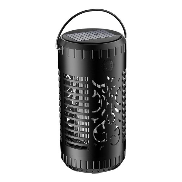 Solar Mosquito Zapper Lights 20.5cm Black, Rechargeable Mosquito Killer