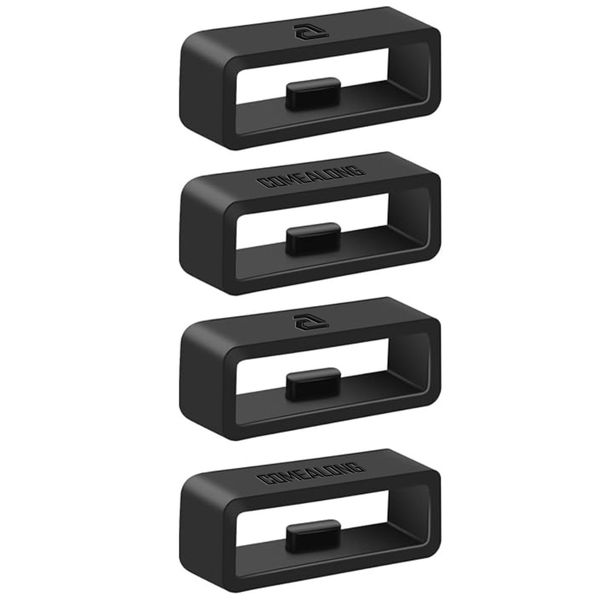 Comealong Universal Replacement Silicon Watch Replacement Keepers 20mm(4Pc)