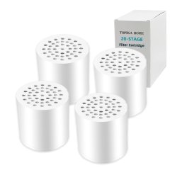 Topika Shower Filter Cartridge 20 Stage, 2/4 Pack Replacement Water Filters