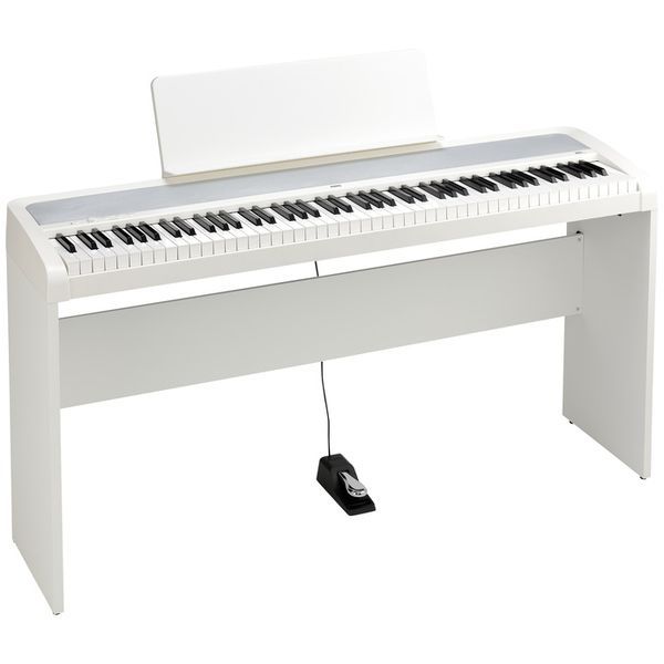 B2+ 88-Key Digital Piano Deluxe with Fitted Stand in White