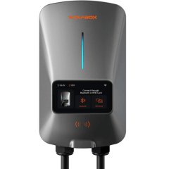 WOLFBOX 22kW 3-Phase Smart EV Charger - 7.6m Cable, 400V AC Wall-Mount