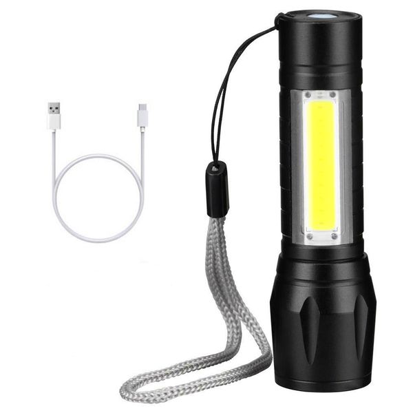 Favourable Impression Aluminium LED Flashlight Rechargeable Torch