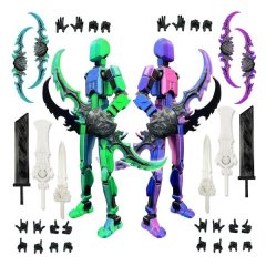 Assembled Movable Action Figure, 3D Printed Titan 13 Desktop Model