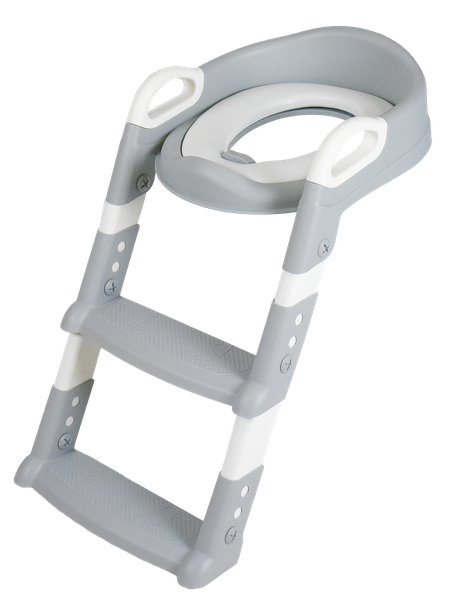 Potty Seat with ladder with Hand Grips, Antislip Foot Pads &amp; Height Adjustable