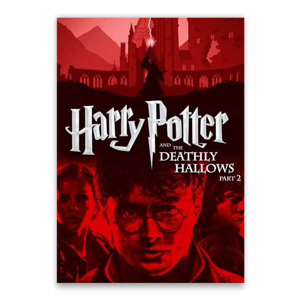 Harry Potter And The Deathly Hallows Part 2 Red Poster - A1