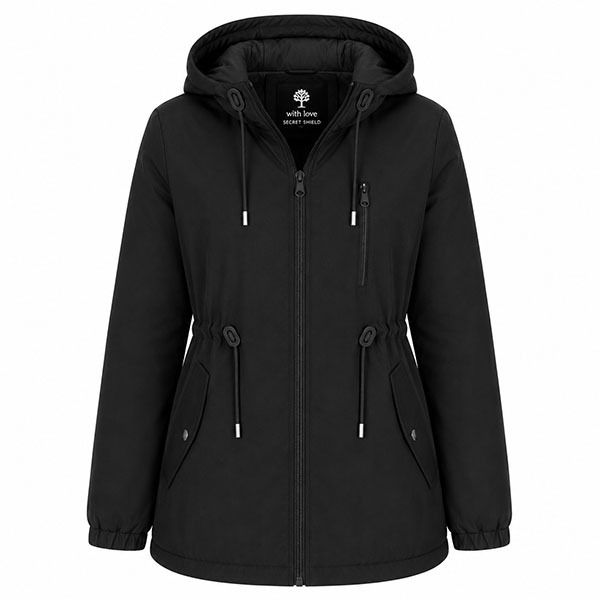 Secret Shield Caramel Cloud Parka-Women's Hooded Windbreaker Parka Jackets