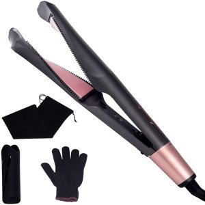 Optic 2 in 1 Flat Iron Ceramic Hair Curler Straightener