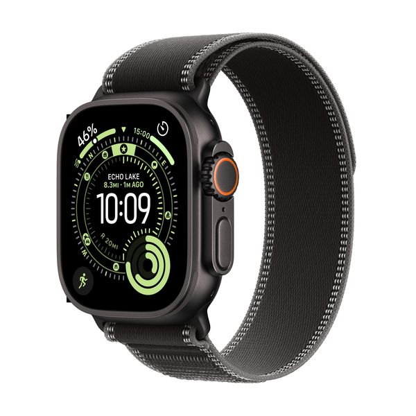 Apple Watch Ultra 3 GPS+Cell 49mm Blak Titnm Case, Blck/Charcoal Trail Loop
