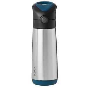 b.box - 500ml insulated drink bottle - Stainless Steel - Silicone Straw