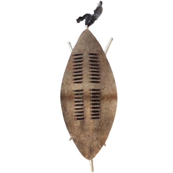 Brown Zulu African Traditional Cultural Shield-Ihawu