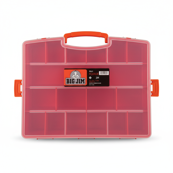 Big Jim Orange Tool Box - 36 cm x 28 cm x 5 cm Storage Solution