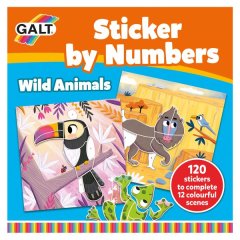 Galt Toys Sticker by Numbers - Wild Animals