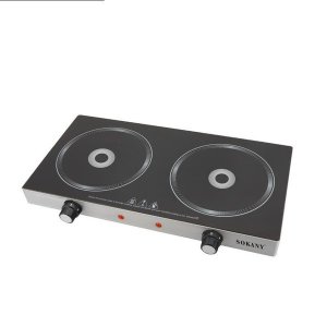 Portable 2400W Double Ceramic Hot Plate Electric Infrared Stove Cooker