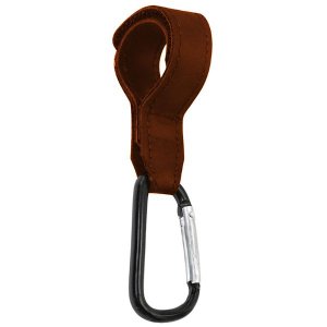 PU Leather Baby Stroller Convenient Carabiner Hook