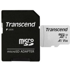 Transcend SD Cards - SD Card 64GB 300S Micro SD Card with SD Card Adaptor
