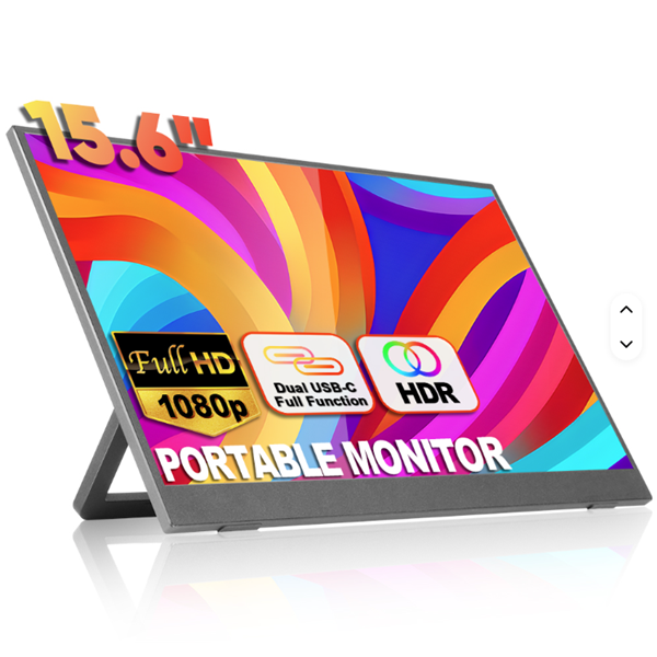Portable Monitor Screen ,15.6 inch 4K 600cd/m2 UHD LCD Panel-S27A-3