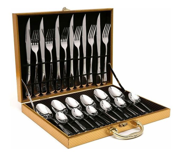 Stainless Steel 24 Piece Cutlery Set