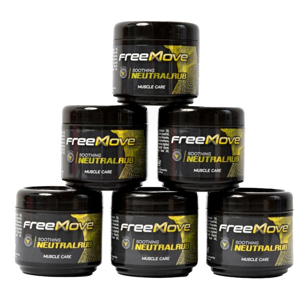 FreeMove Neutralrub Muscle Repair And Massage Cream 6 x 50g jar