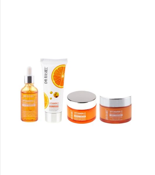 Dr Rashel Vitamin C Face Cleanser Serum Day &amp; Night Cream Daily Facial Kit