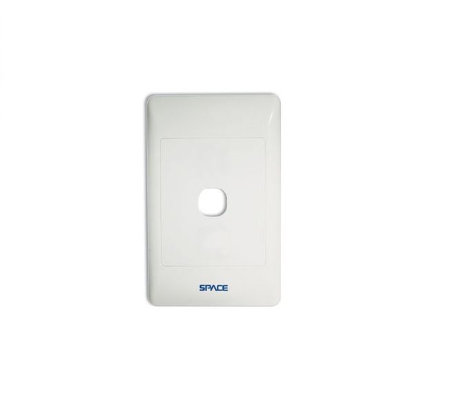 Space TV Modular Wall Cover Plate 4x2 Single Hole - Pack of 10