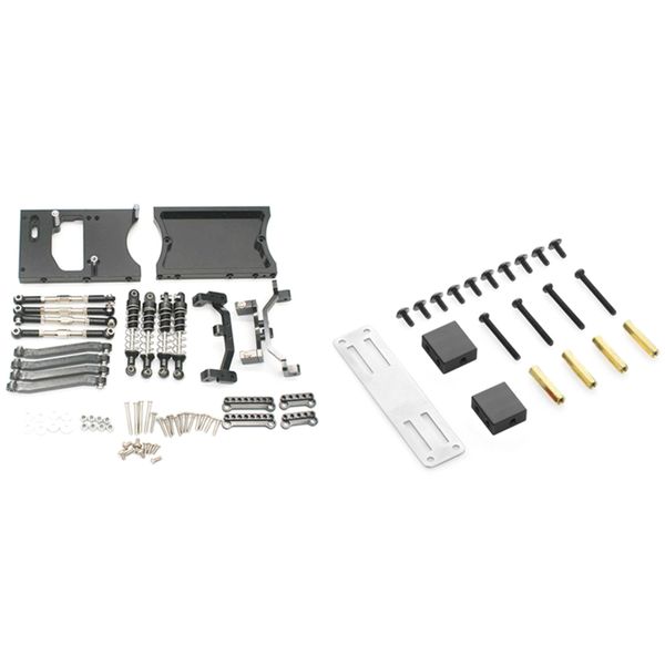 Chassis Pull Rods Servo Fixed Mount Bracket Shock Absorber Black