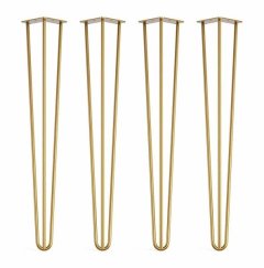 Gold hairpin legs - metal