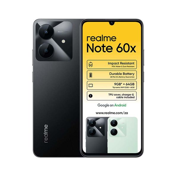 Realme Note 60X 64GB LTE Dual Sim - Marble Black