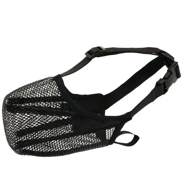 Dog Muzzle, Soft Mesh Muzzle Breathable Adjustable Mouth Guard-XL