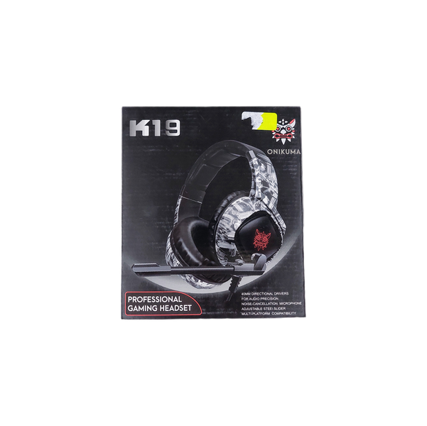 ONIKUMA K19 Gaming Headphones with Microphone and LED Lights