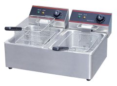 Electric Chips Fryer with Double Tank - 10L