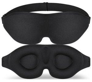 Sleep Mask for Side Sleeper, 100% Light Blocking 3D Sleeping Eye Mask