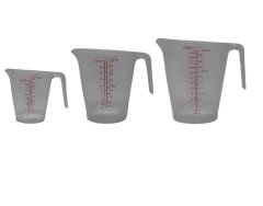 Measuring Jug 3 Piece Polypropylene - Kitchen Essentials