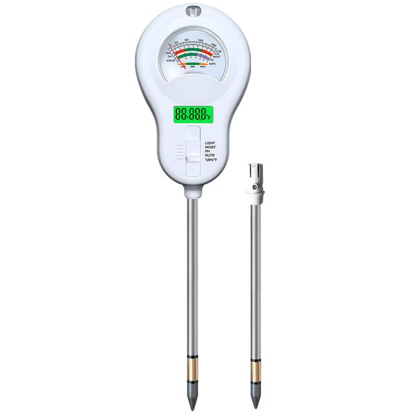 6-in-one Soil Test Kit,2 Pack Detachable Probe