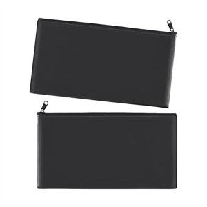 Money Bags with Zipper for Cash, Money Pouch, 11 X 6.1 Inch, 2Pieces