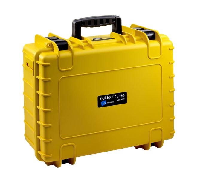 B&amp;W Intl. Outdoor Case 5000 With Foam - Yellow