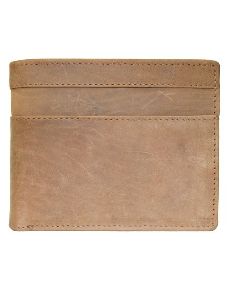Luvsa LV-H155 Full Grain Genuine Leather Men's Card Holder Bifold Wallet
