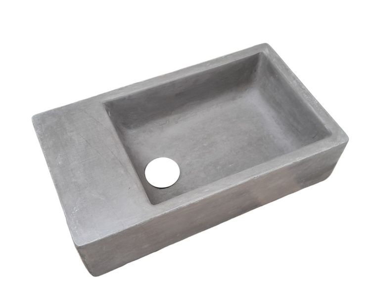 Rectangular Charcoal Indoor &amp; Outdoor Basin 420 X 240 X 115mm Stone Sink