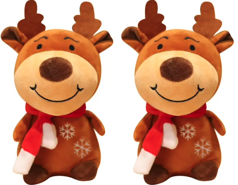 Christmas Reindeer Plushie Pack of 2 - 25cm