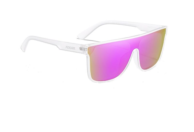 Kdeam 501 C6 Transparent Magenta Polarized Sunglasses