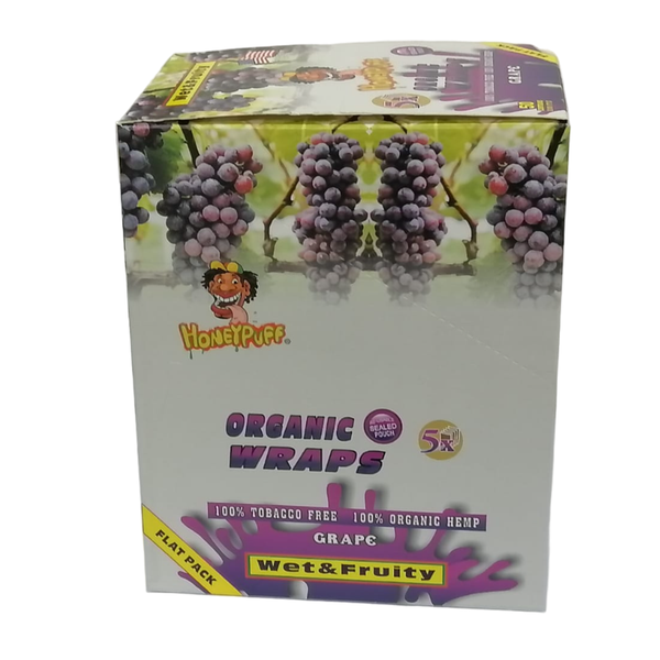 Grape Honeypuff Hemp Wraps- Flat Pack