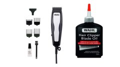 Wahl Home Pro Basic Corded Hair Clipper Kit + Wahl Clipper Blade Oil 120ml
