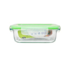 Harry's Homeware 370ML Click - Lock Rectangle Borosilicate Food Container