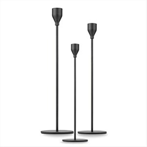 Taper Candle Holder Tall Candlestick Holders, Metal Candle Long Holder Set