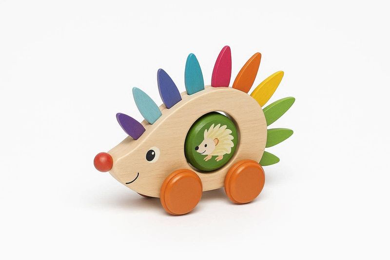 Janod Pull-Along Hedgehog Wooden Toy