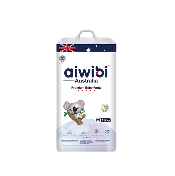 Aiwibi Comfy Guard Premium Natural Disposable Baby Pants Size 3 M(6-11KG)