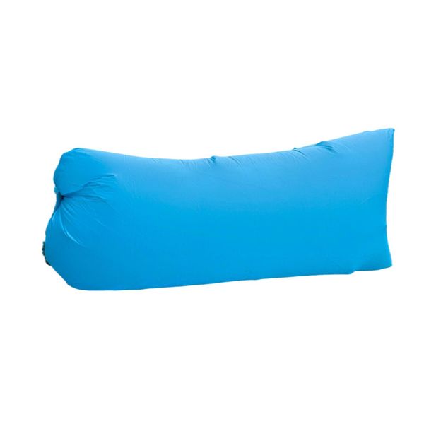 Inflatable Air Lounger Sofa: Beach, Camping &amp; Outdoor Lazy Bag - Blue