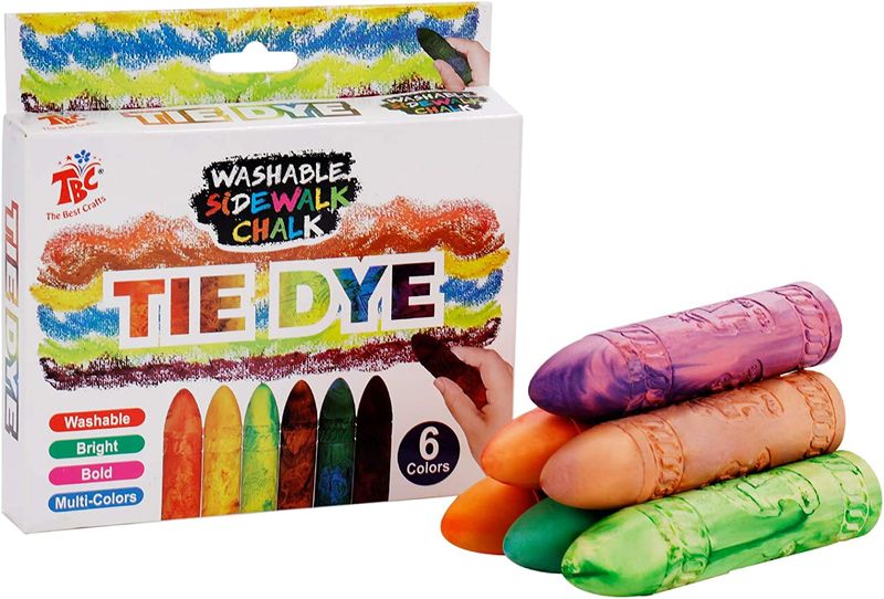 TBC The Best Craft - Tie Dye Washable Sidewalk Chalk